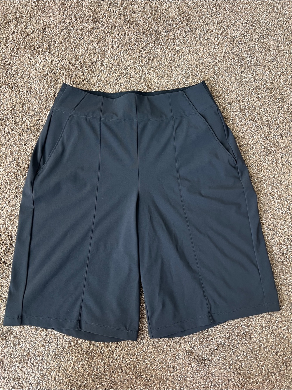 Athleta Black Stretch Bermuda Shorts